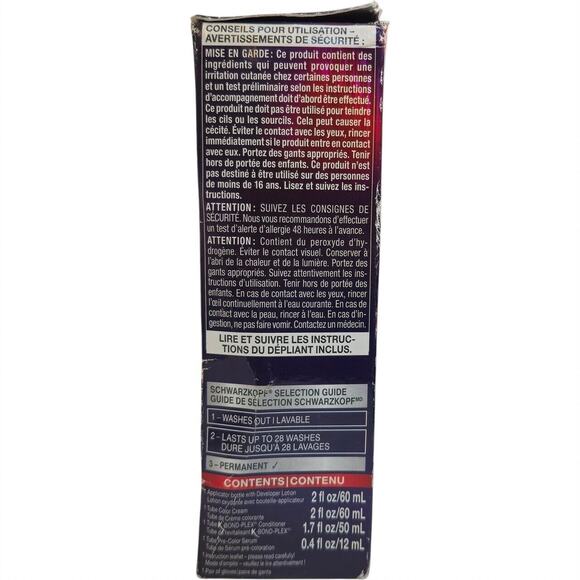 Schwarzkopf Keratin Color Permanent Hair Color 2.6 Rich Soft Black - Picture 3 of 6